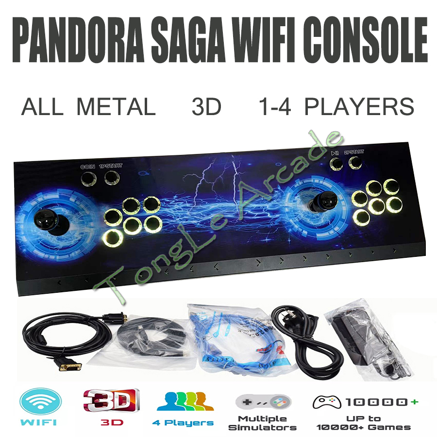 Trackball Controller Arcade - จอยสติ๊กอาร์เคด 3D Pandora Saga WIFI, คอนโซลเกมย้อนยุค