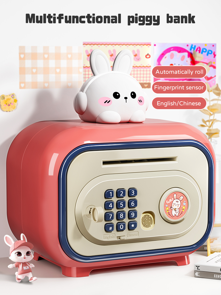 Coin Operated Kiddie Ride - อิเล็กทรอนิกส์ Pos Savings Piggy Bank เด็กเงินฝากเครื่องเหรียญรหัสผ่าน